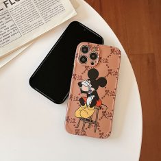 disney風 iphone15proケース 熱可塑性ポリウレタン 刺繍アイフォン15 ケース 最高級